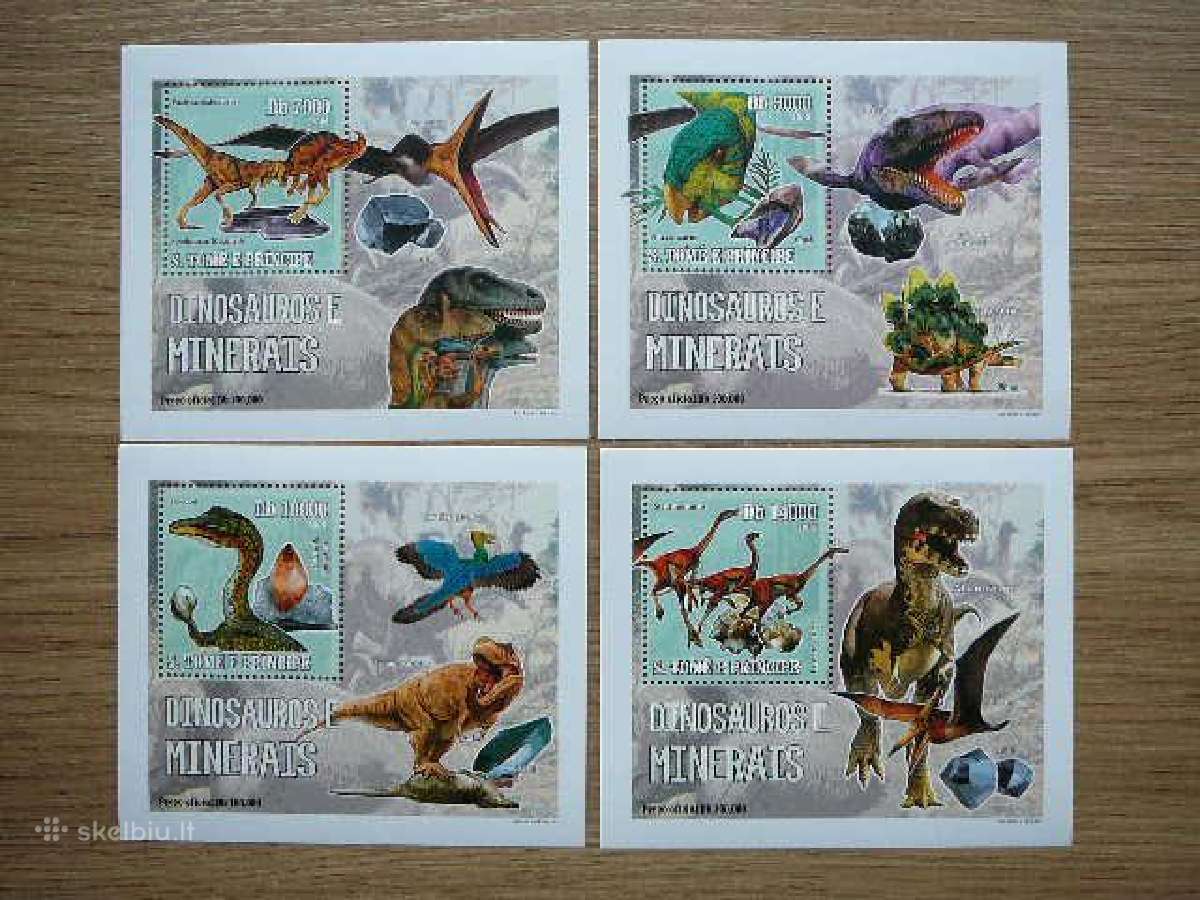 Dinozaurai Mineralai S. Tome 2006 svarus st338