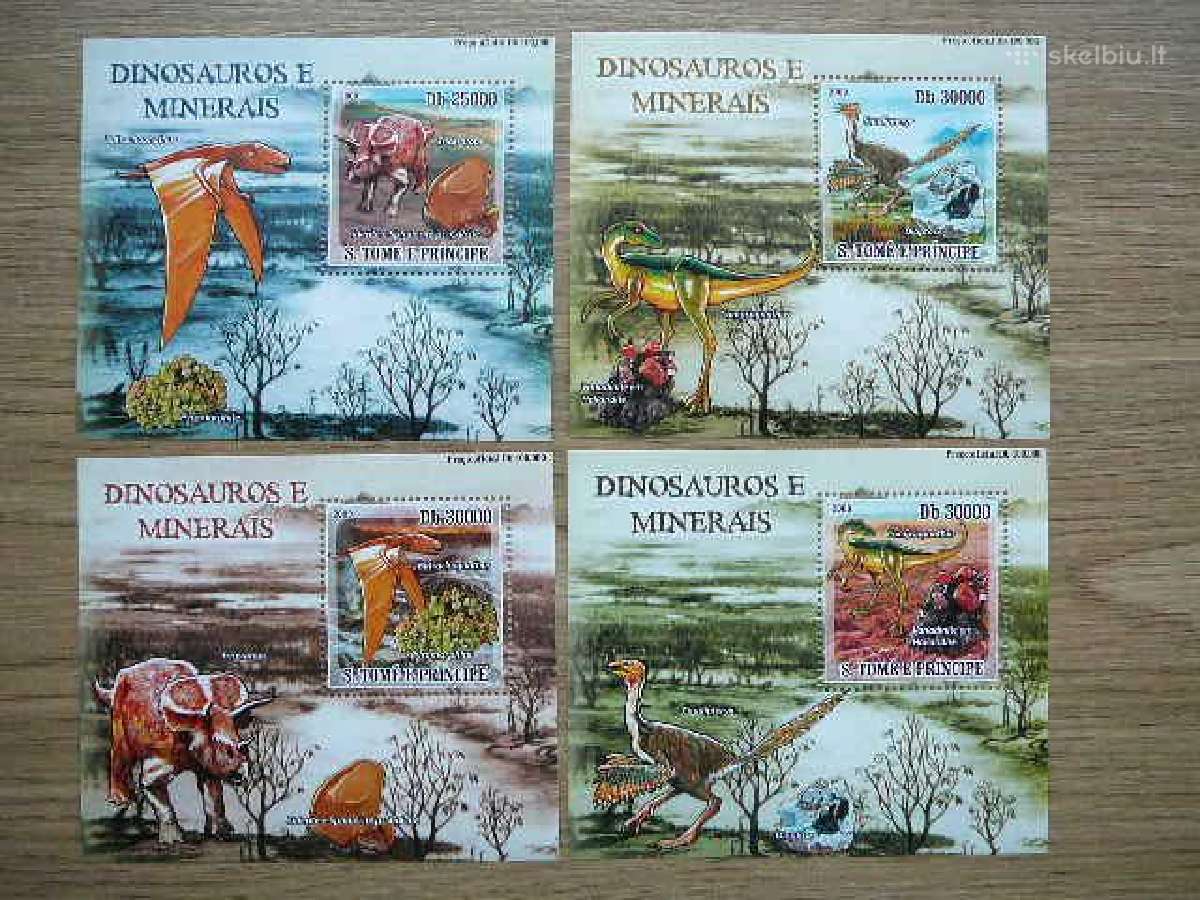Dinozaurai Mineralai S. Tome 2009 svarus st336