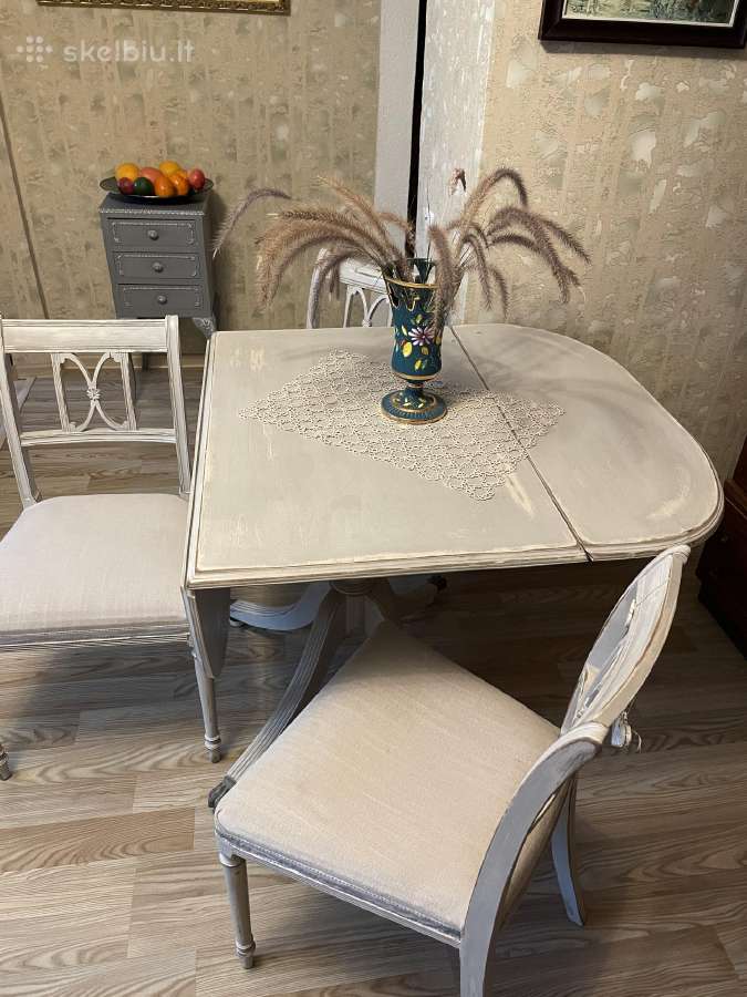 Stalas Shabby Chic su kedemis - nuotraukos Nr. 2