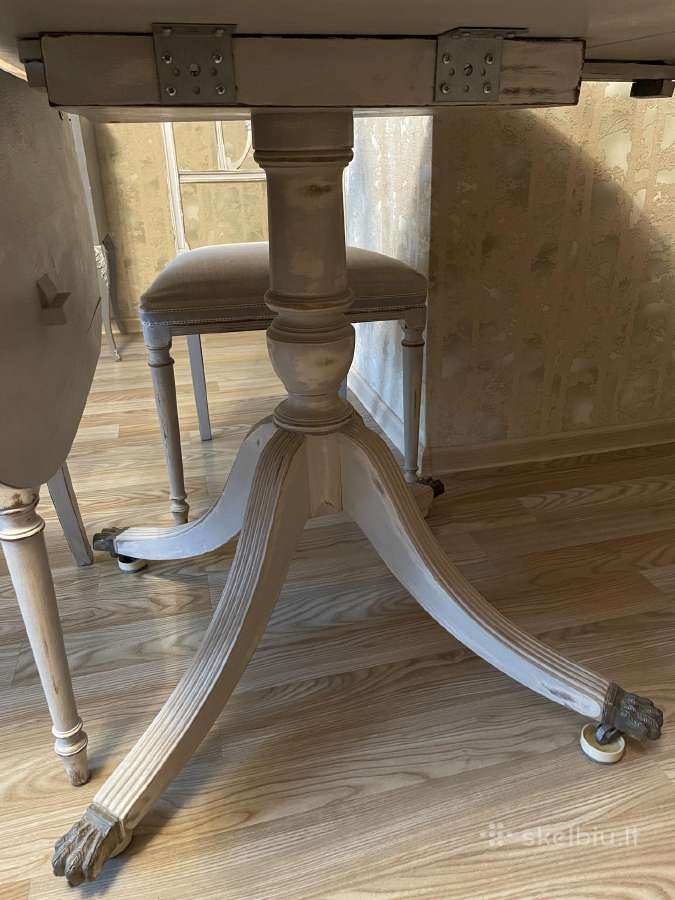 Stalas Shabby Chic su kedemis - nuotraukos Nr. 4