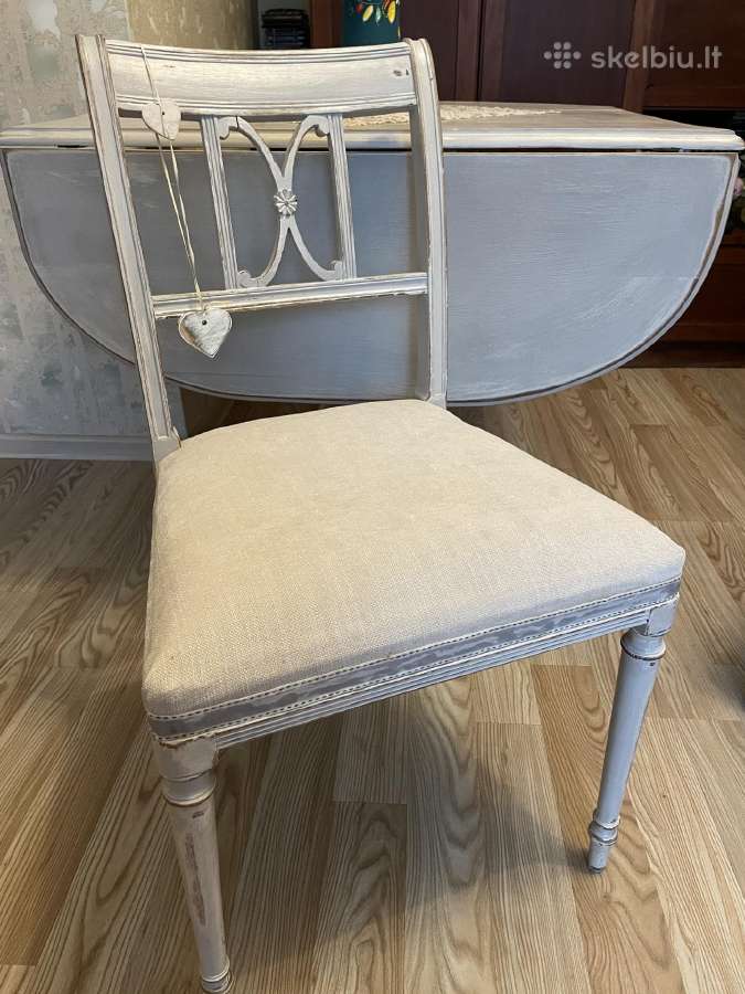 Stalas Shabby Chic su kedemis - nuotraukos Nr. 8