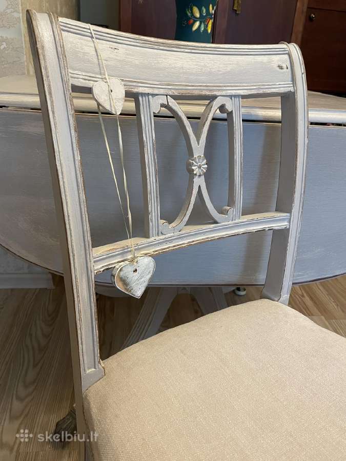 Stalas Shabby Chic su kedemis - nuotraukos Nr. 10