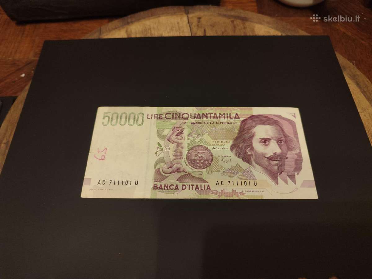 Senas banknotas Italija