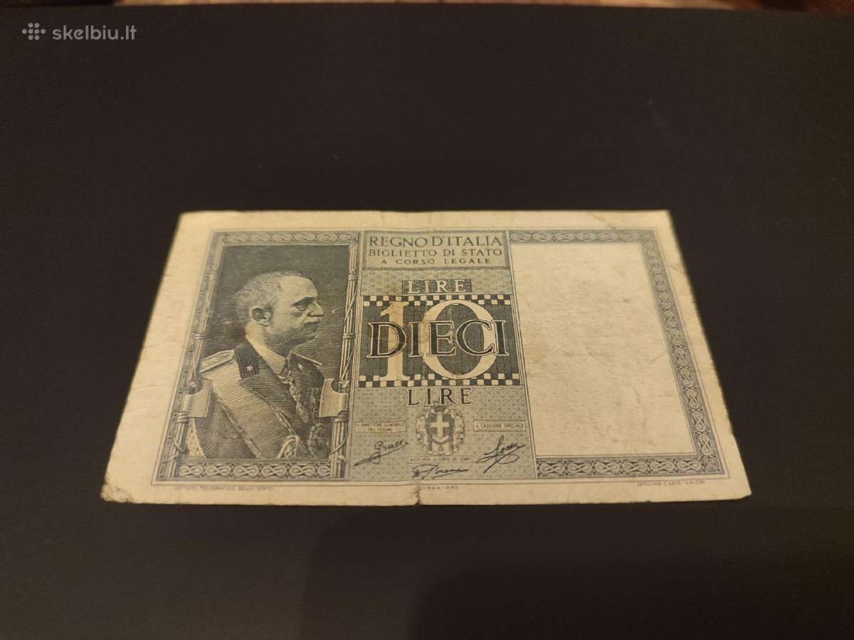 Senas banknotas Italija