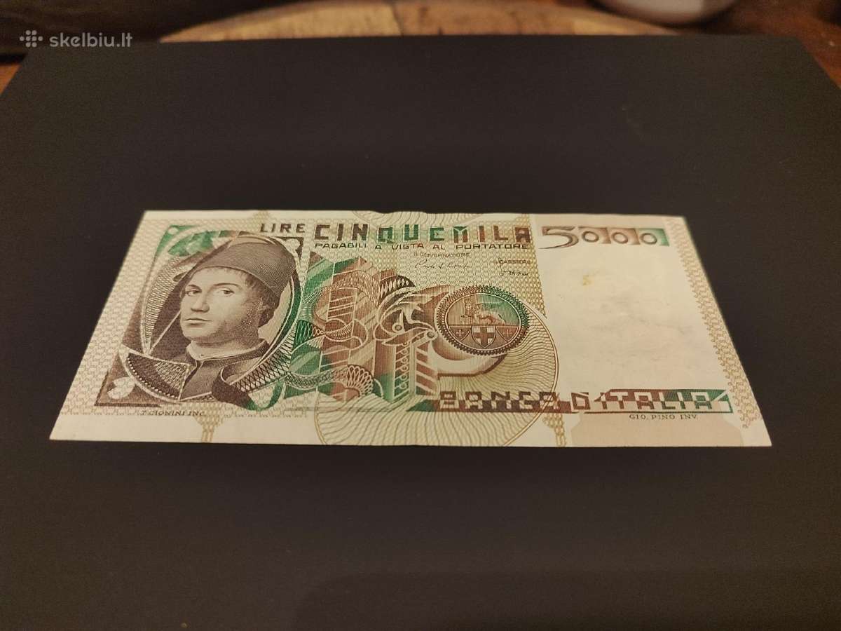 Senas banknotas Italija