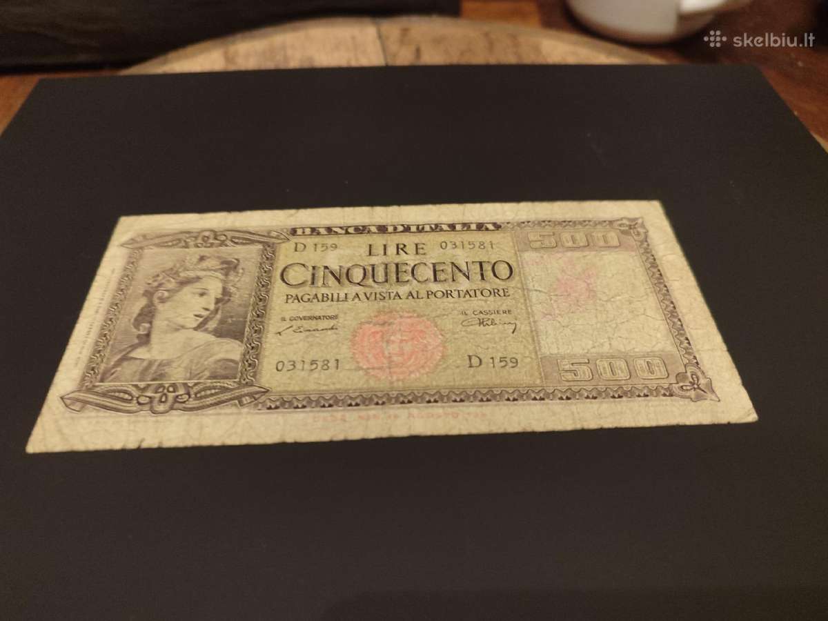 Senas banknotas Italija