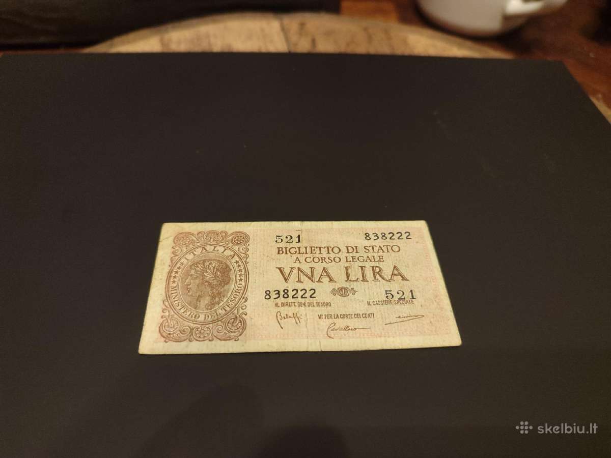 Senas banknotas Italija