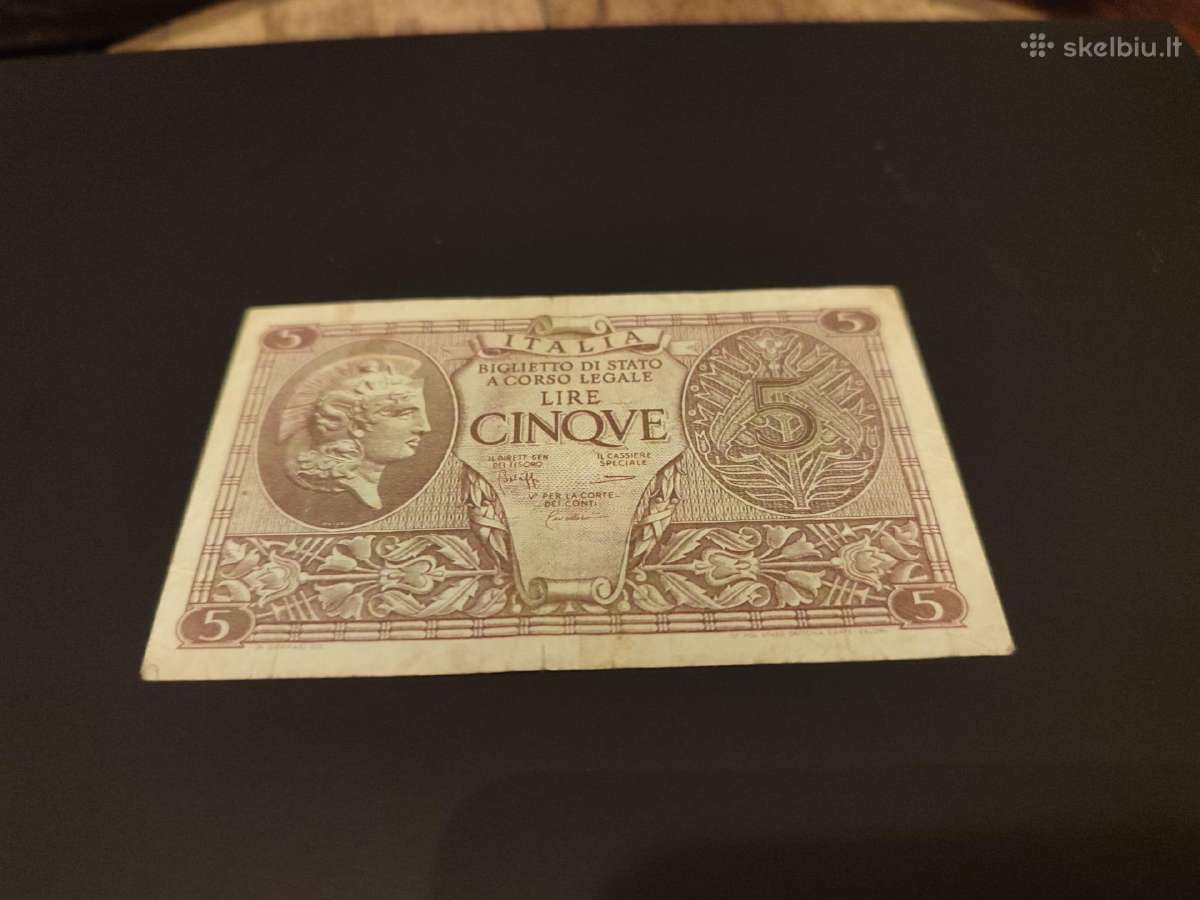 Senas banknotas Italija