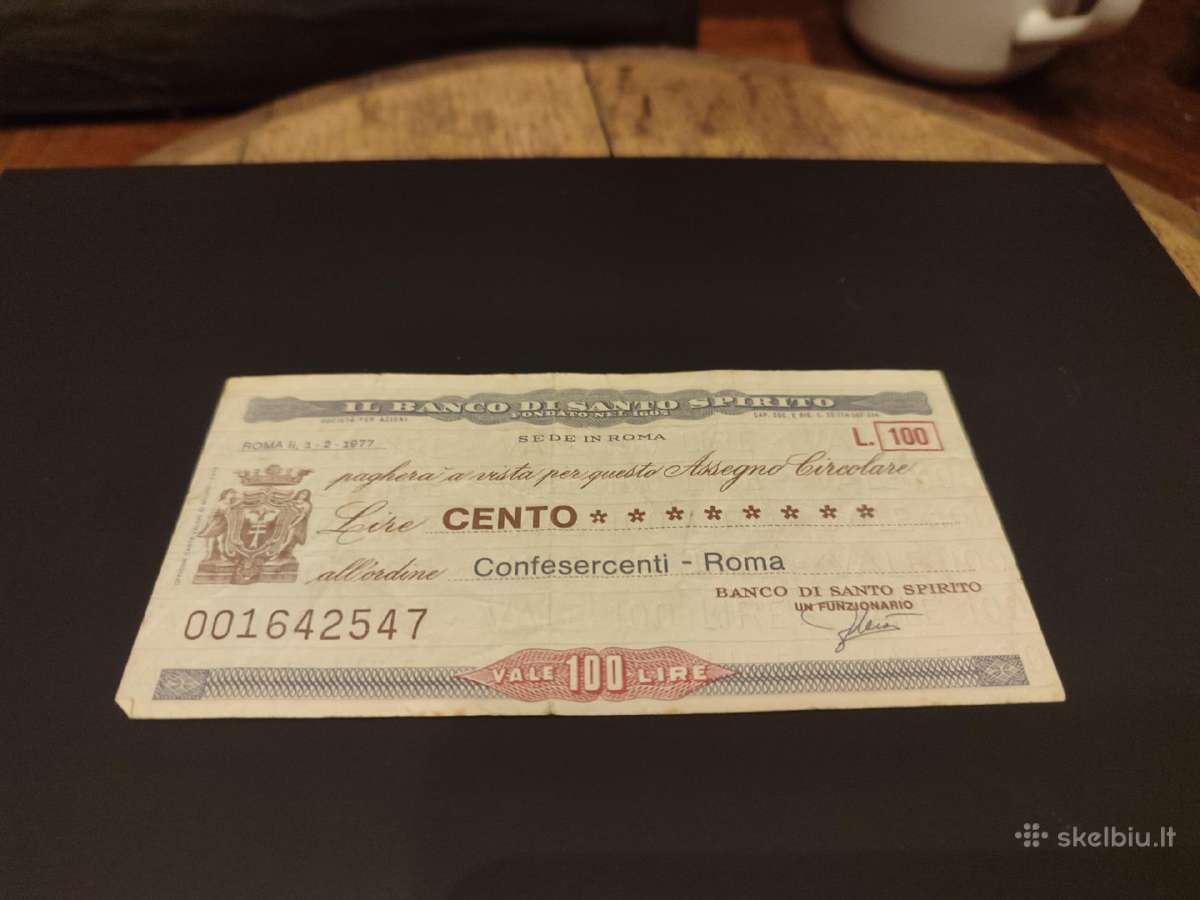Senas banknotas Italija