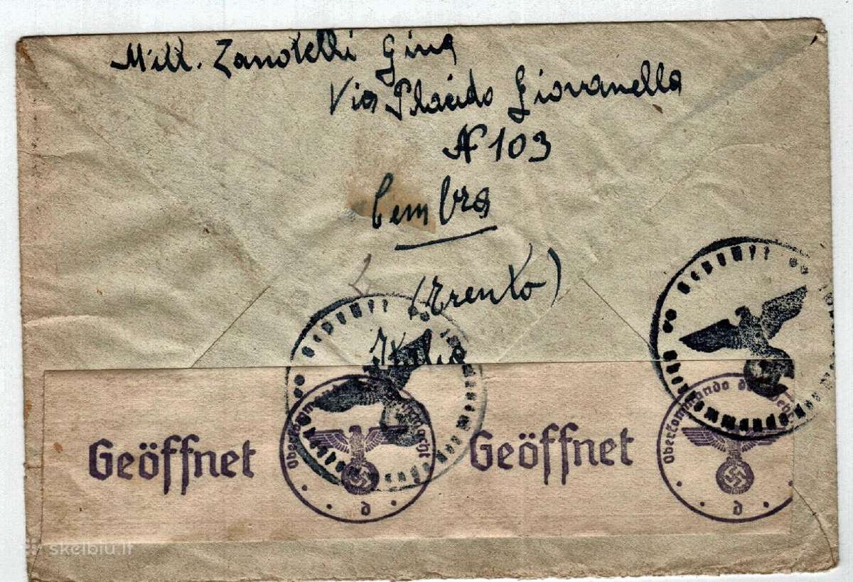 Naziu Mussollini Hitleris 2 Pasaulinis laiskas - nuotraukos Nr. 2