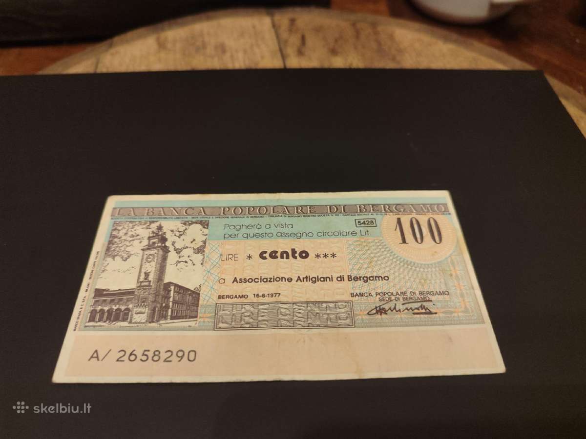 Senas banknotas Italija