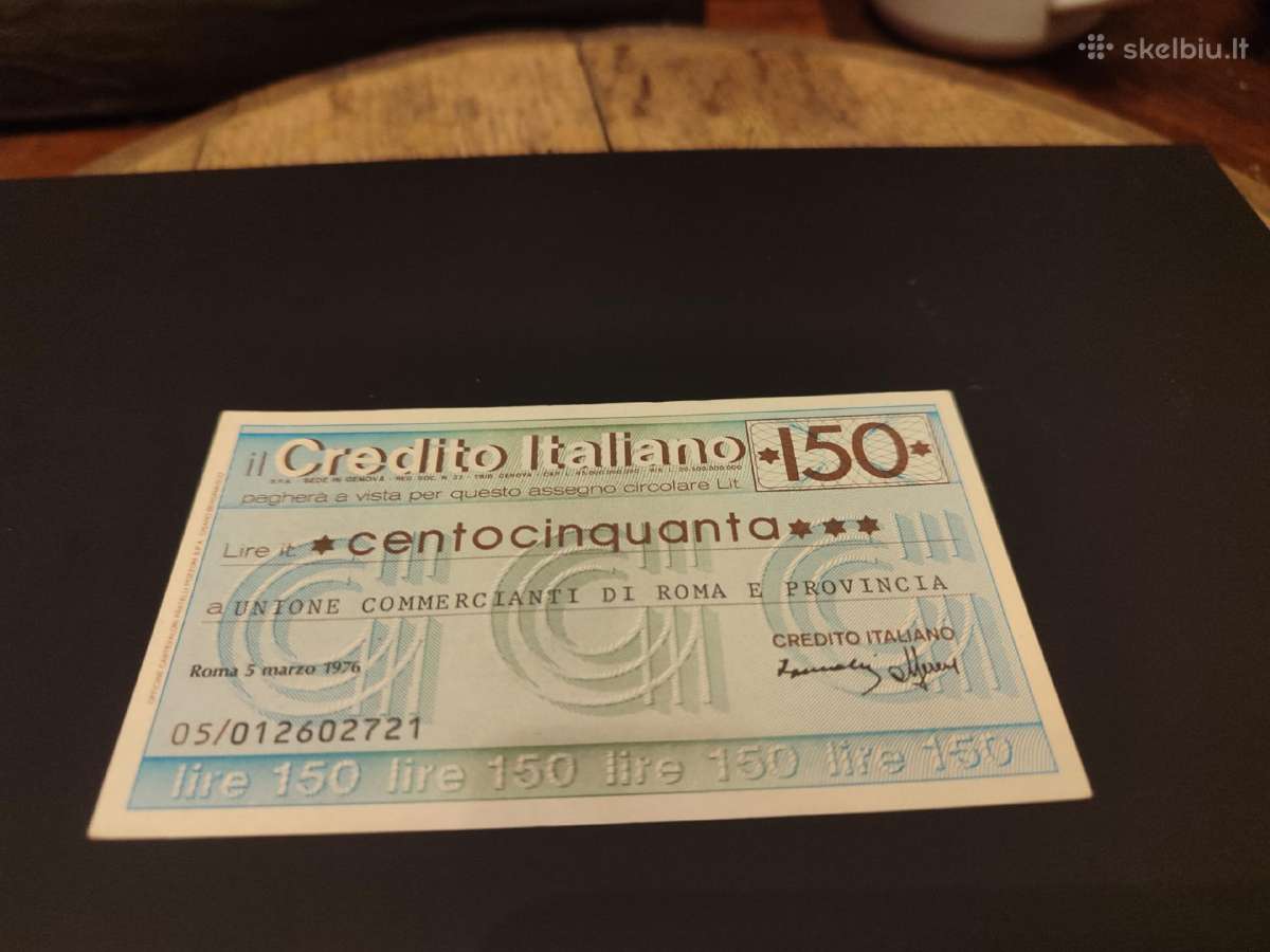 Senas banknotas Italija