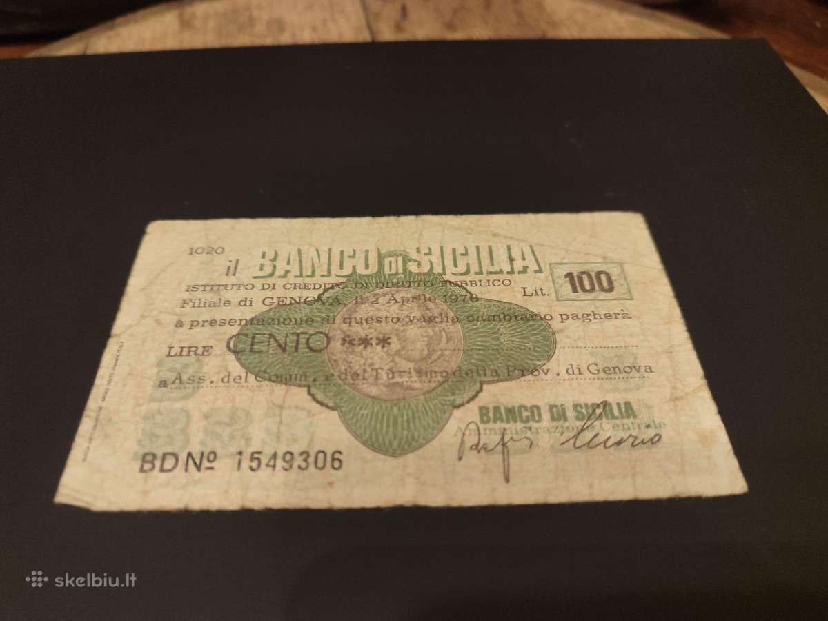 Senas banknotas Italija