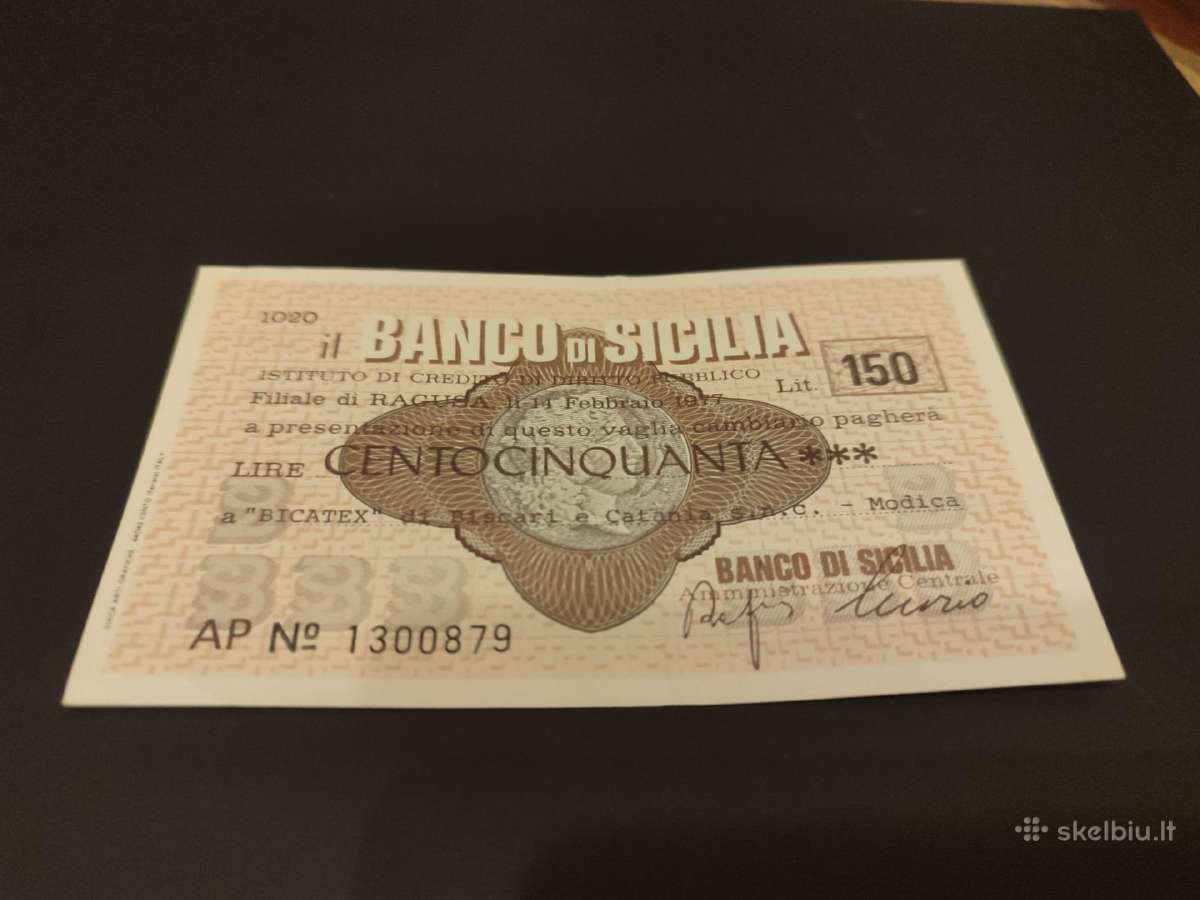 Senas banknotas Italija