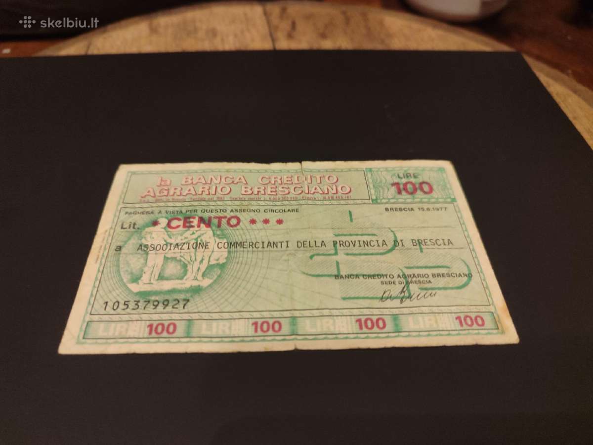 Senas banknotas Italija