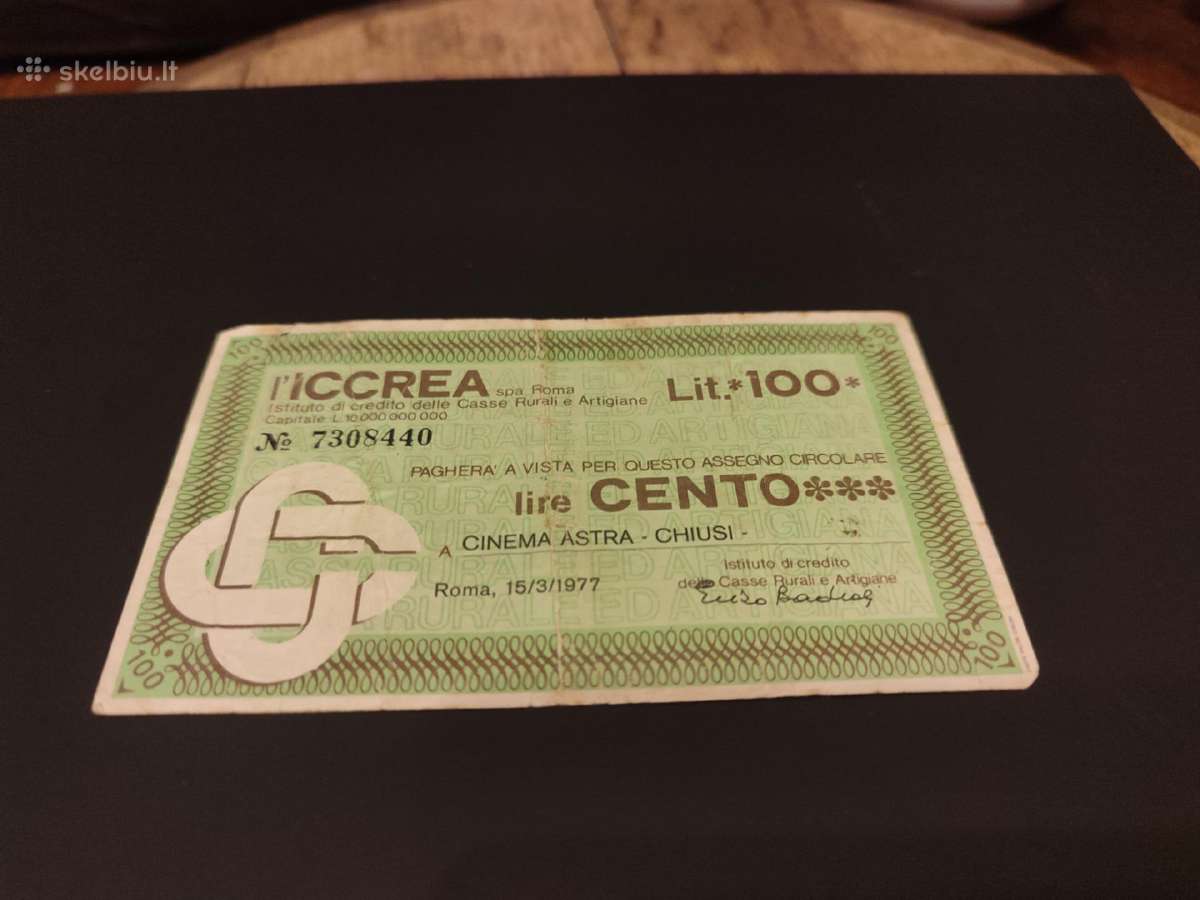 Senas banknotas Italija