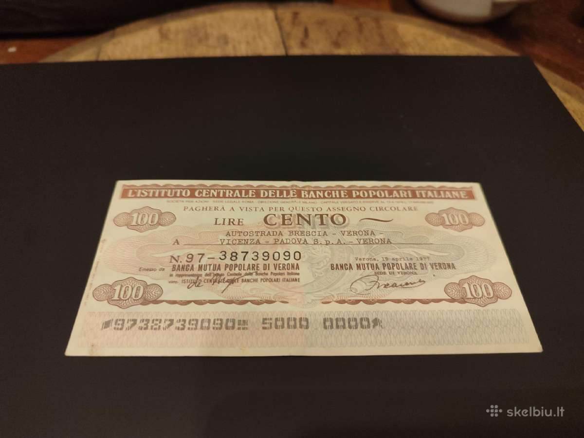 Senas banknotas Italija