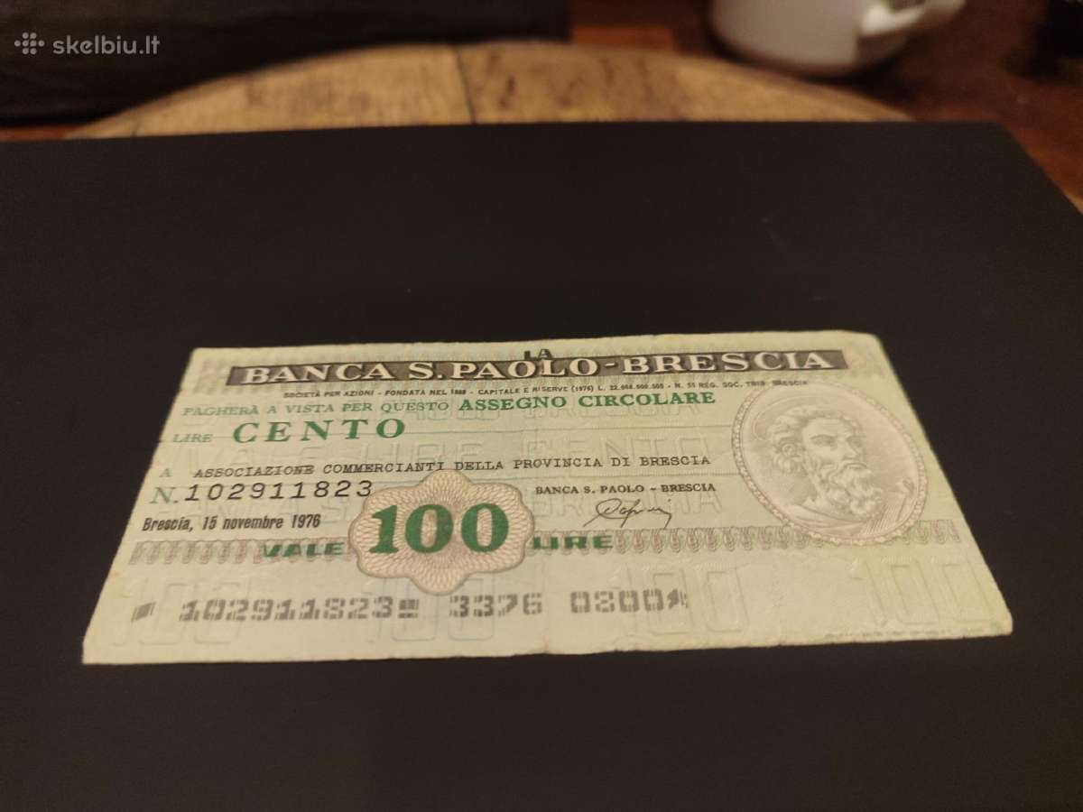 Senas banknotas Italija