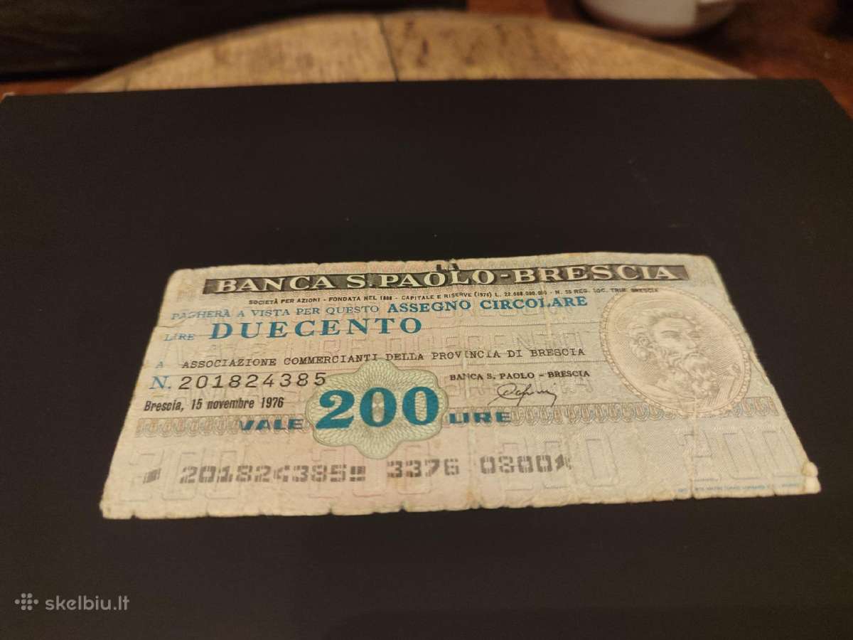 Senas banknotas Italija