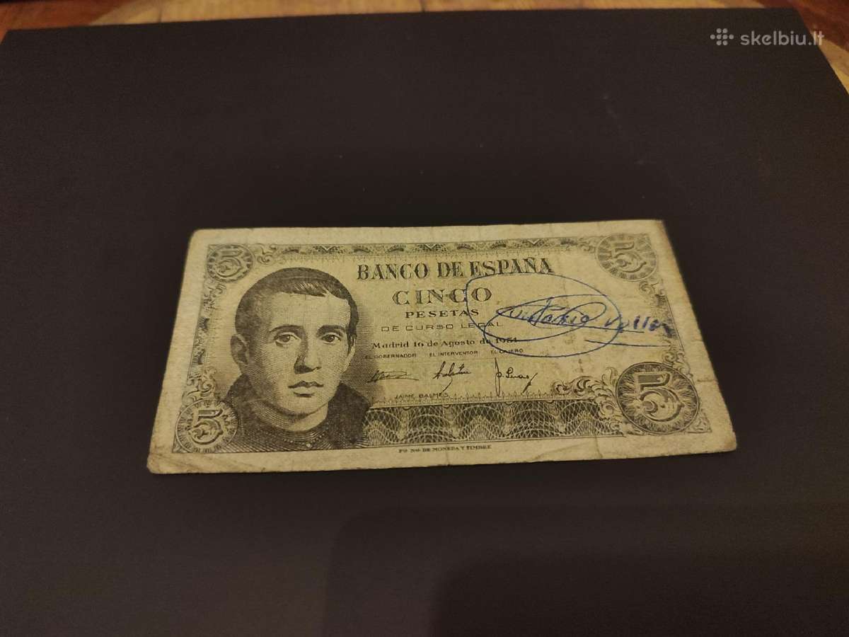 Senas banknotas Ispanija