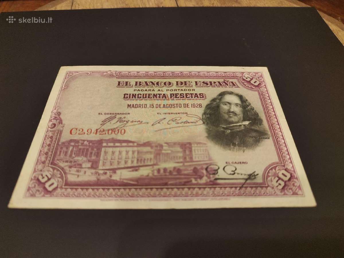 Senas banknotas Ispanija