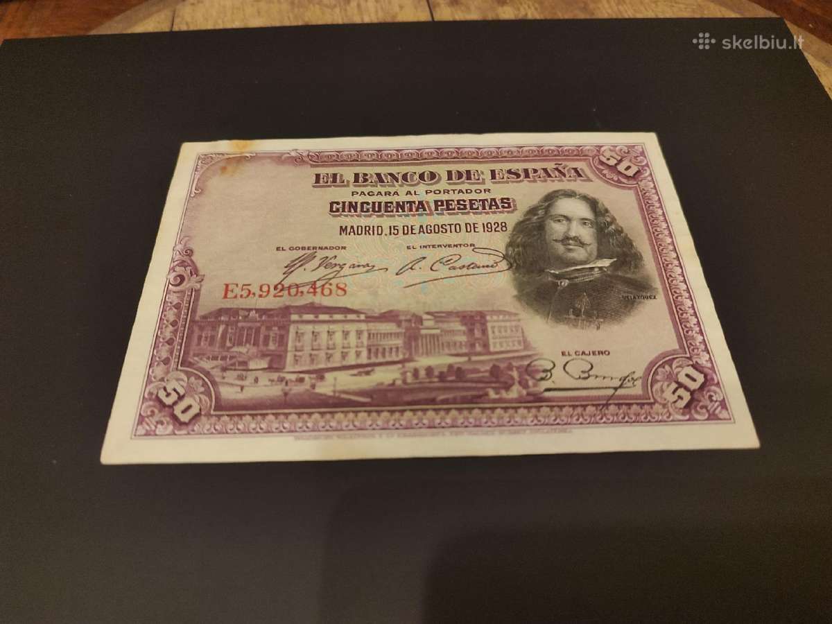 Senas banknotas Ispanija