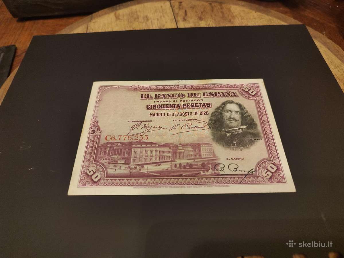 Senas banknotas Ispanija