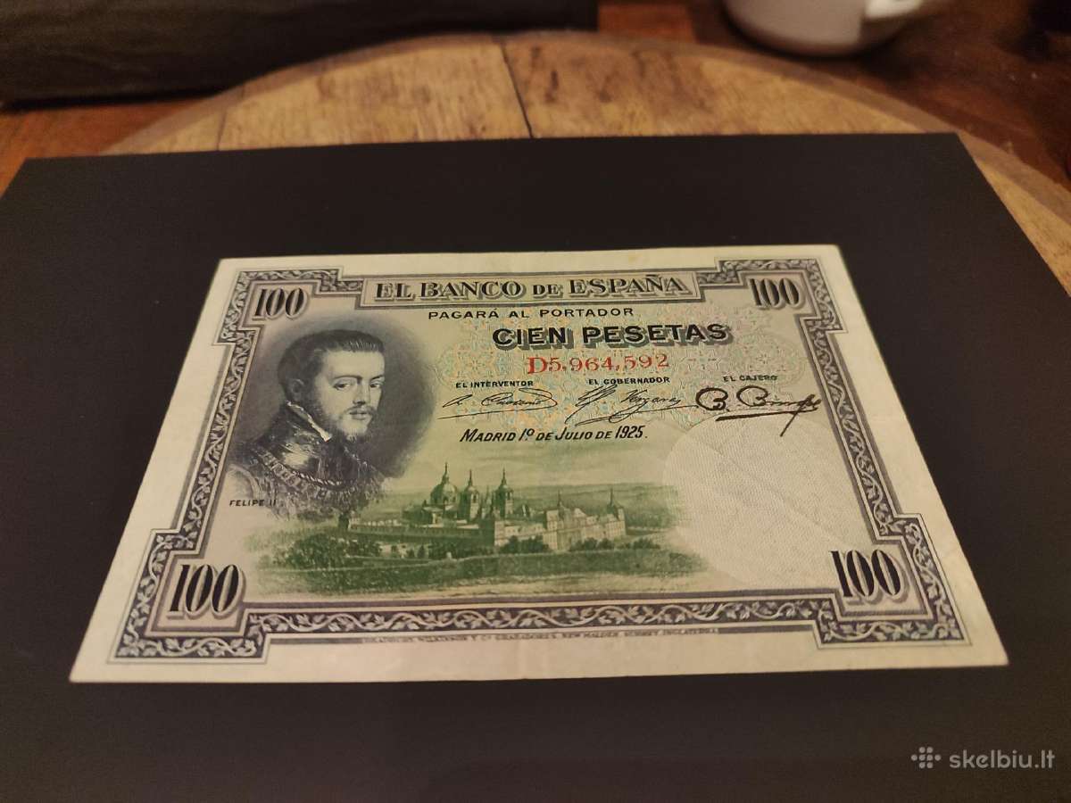 Senas banknotas Ispanija