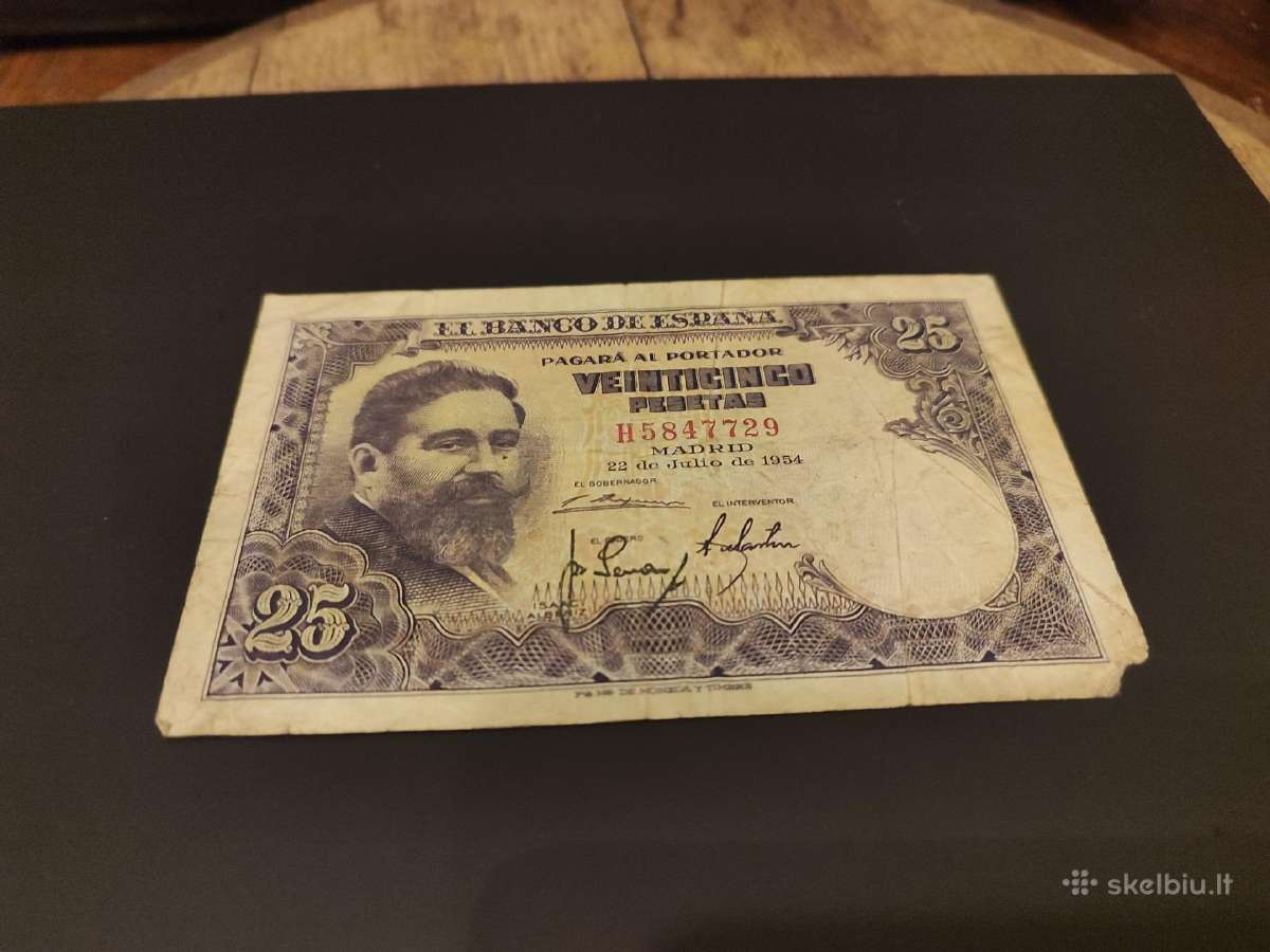 Senas banknotas Ispanija