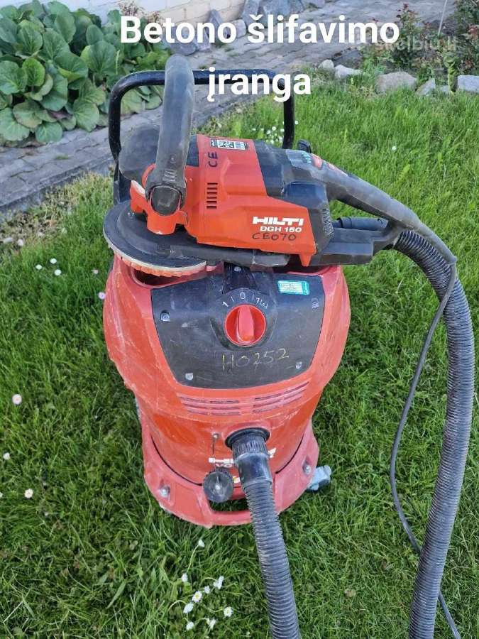 Betono slifavimo iranga