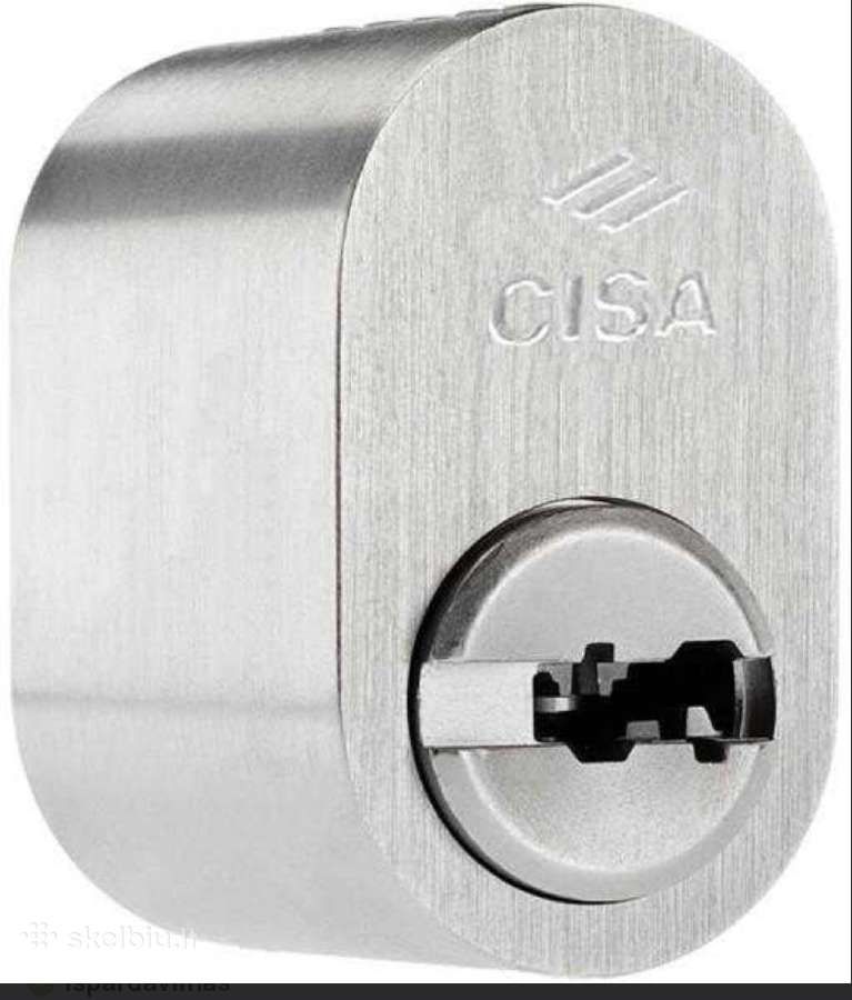 Naujas spynos cilindras su 5 raktais. Cisa - nuotraukos Nr. 4