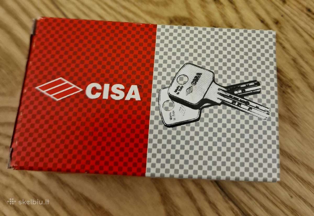Naujas spynos cilindras su 5 raktais. Cisa