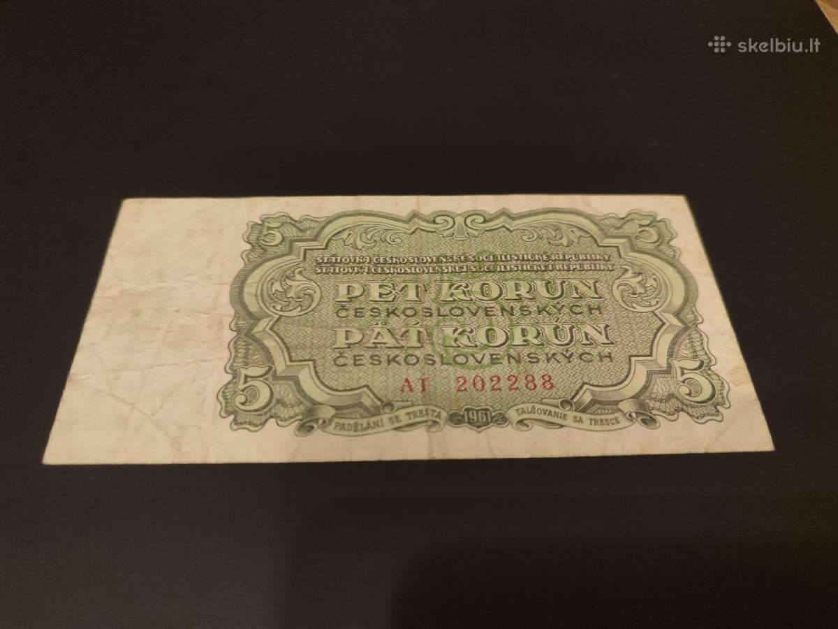 Senas banknotas Čekoslovakijos