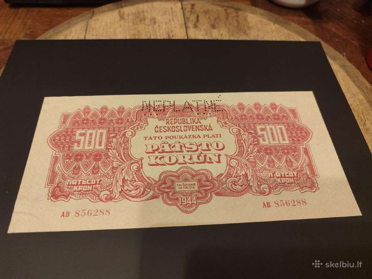 Senas banknotas Čekoslovakijos - Skelbiu.lt