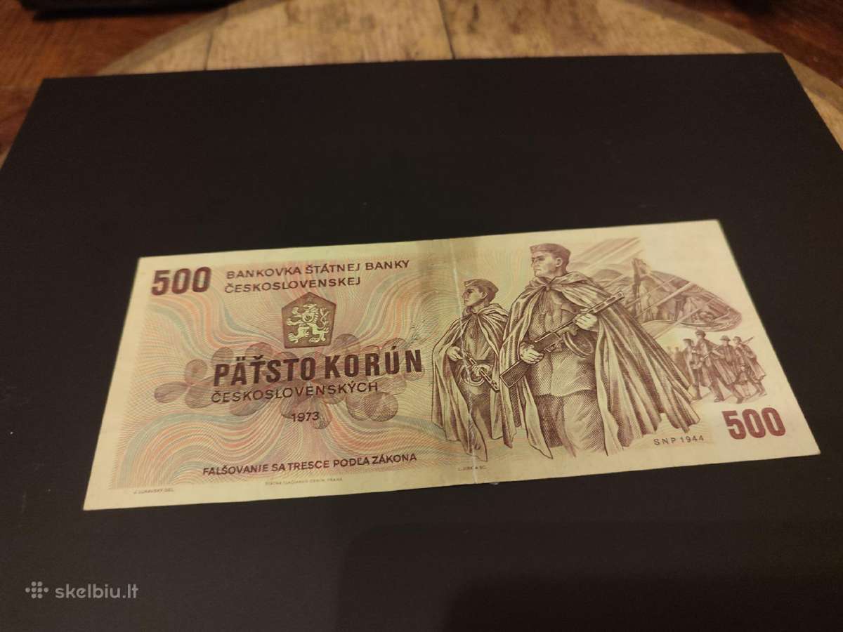 Senas banknotas Čekoslovakijos
