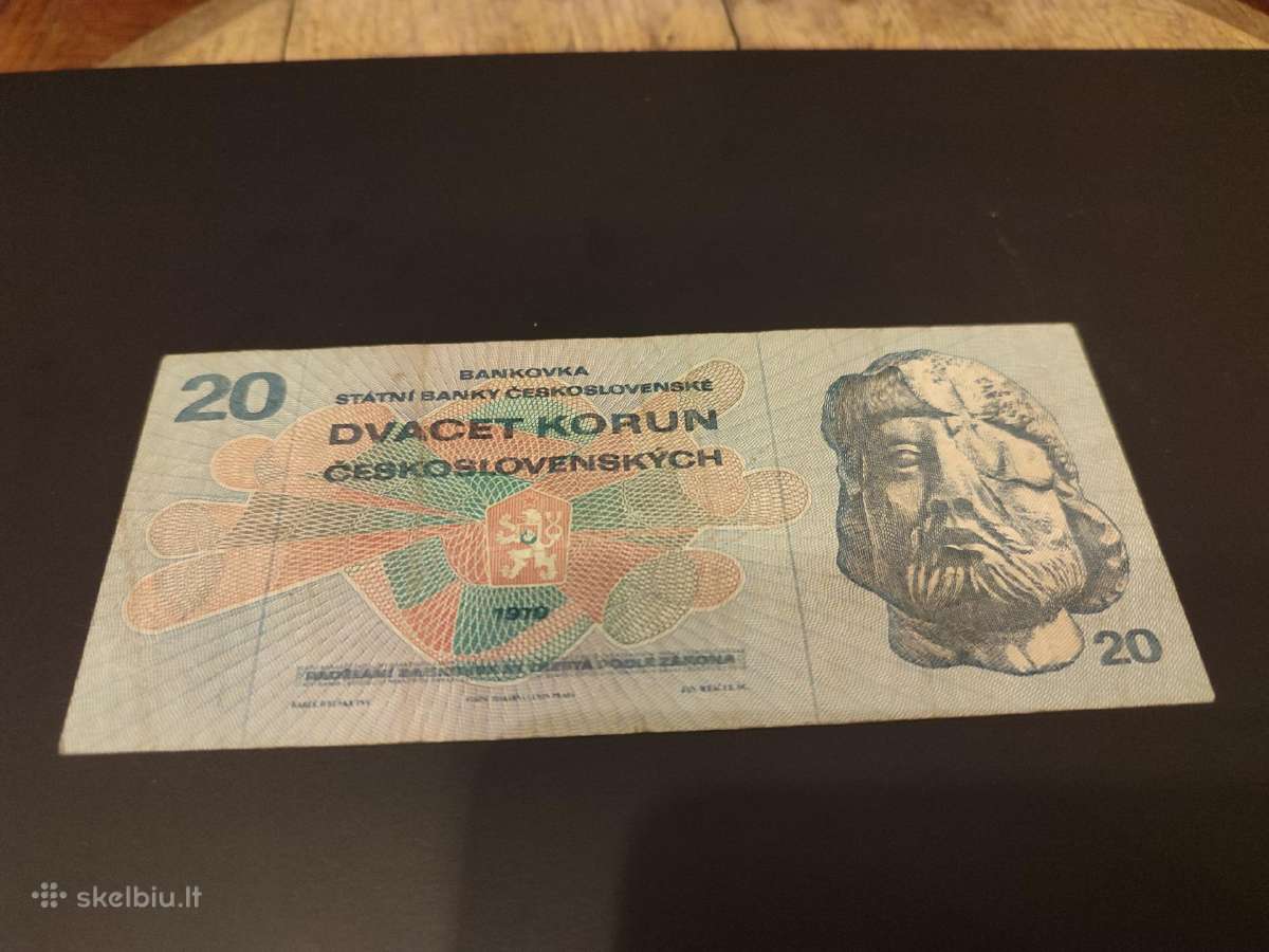 Senas banknotas Čekoslovakijos