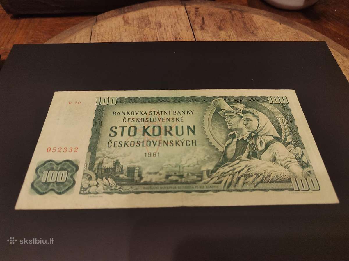 Senas banknotas Čekoslovakijos