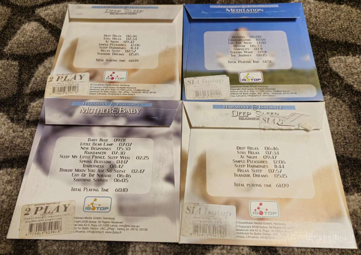 Relaksinė, užmigti padedanti muzika 4cd už 4€ - nuotraukos Nr. 2