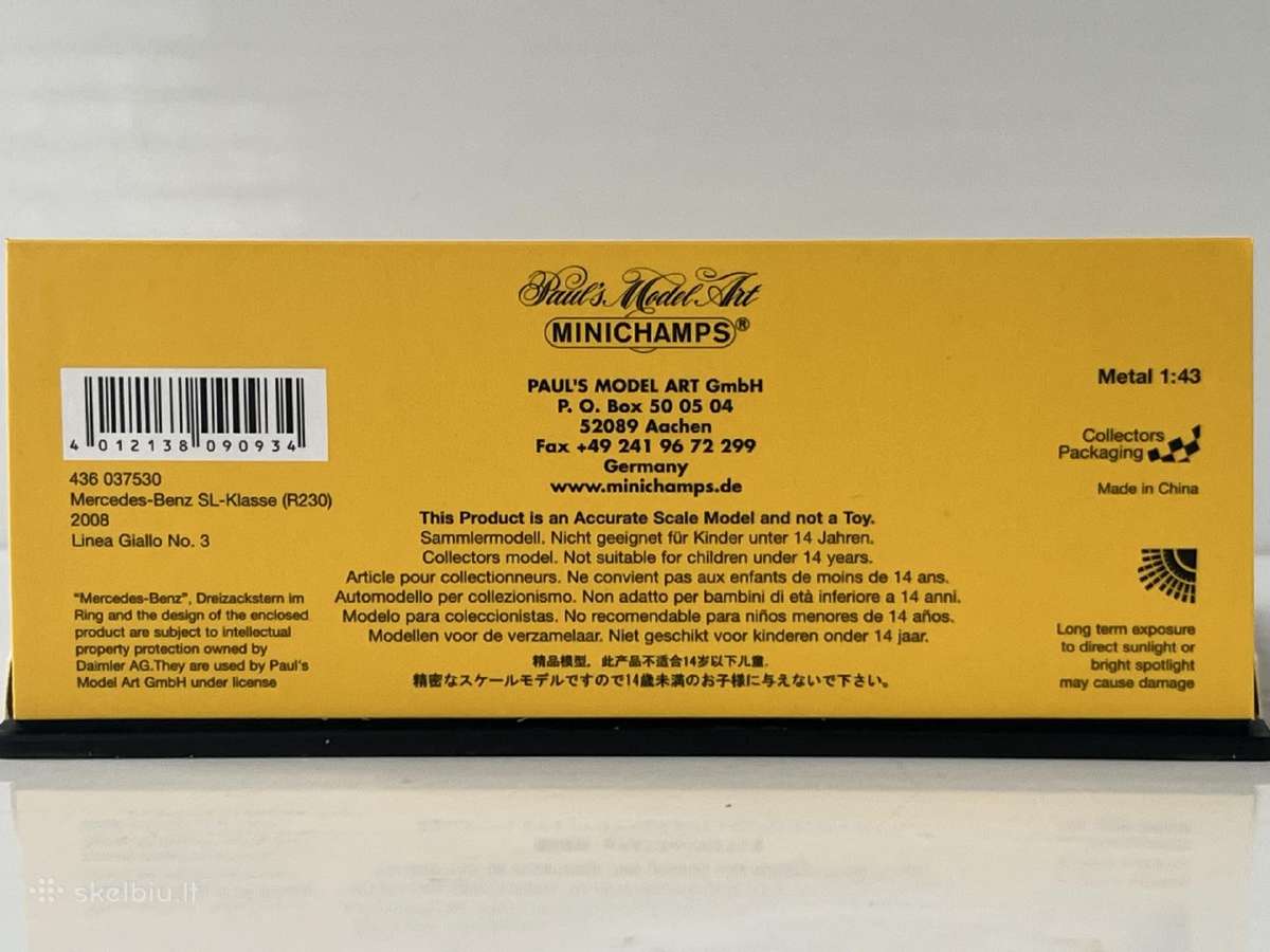 Mercedes Benz SL 1:43 - nuotraukos Nr. 7