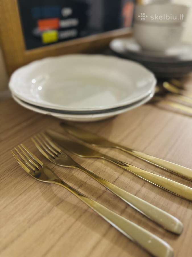 Ikea ir kitų indų rinkinys bei stalo įrankiai - nuotraukos Nr. 2