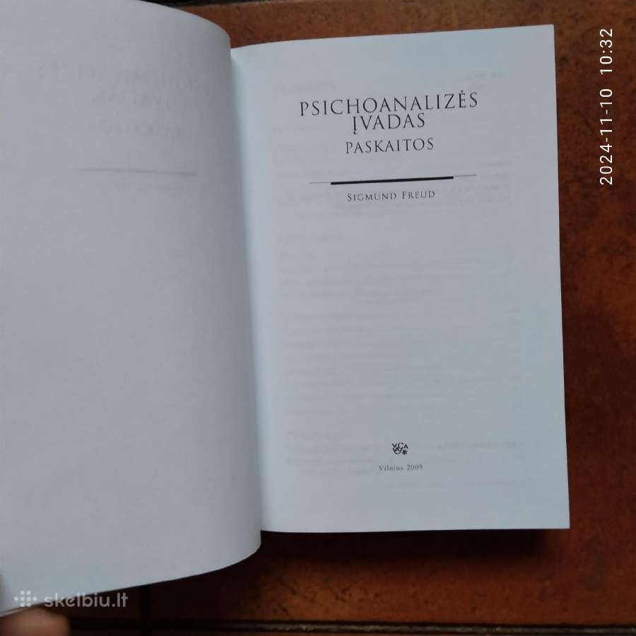 S. Freud "Psichoanalizės įvadas" 2009 metai - nuotraukos Nr. 3