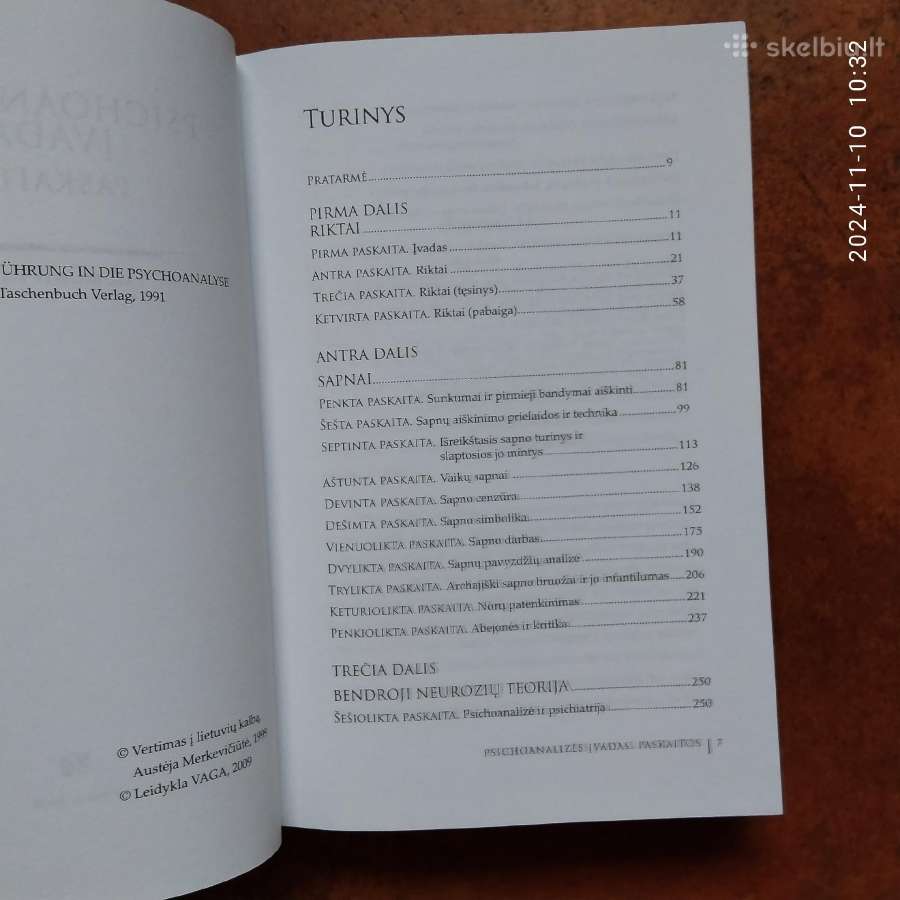 S. Freud "Psichoanalizės įvadas" 2009 metai - nuotraukos Nr. 4