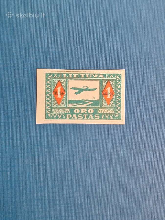 Lietuva 1921 m. Oro paštas, švarus kirptinis