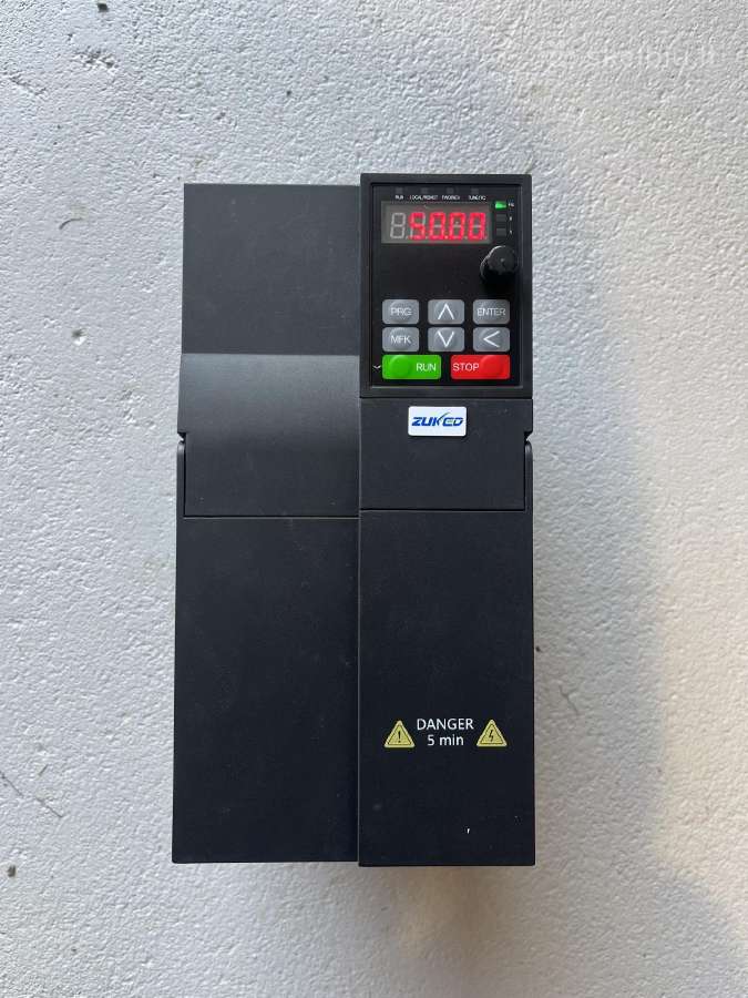 Dažnio keitiklis 0.75kw - 22kw Nauji, su garant