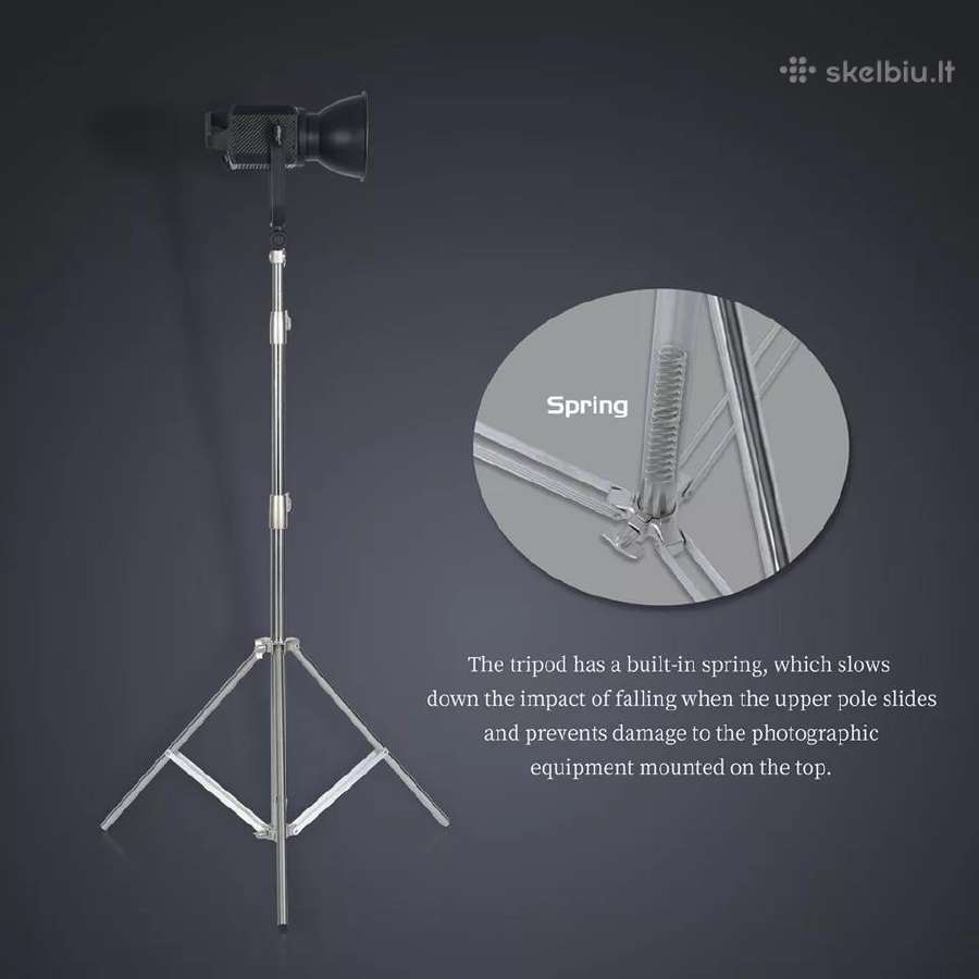 Stovas 280cm lazeriui, softbox su 1/4 ir 3/8 - nuotraukos Nr. 3