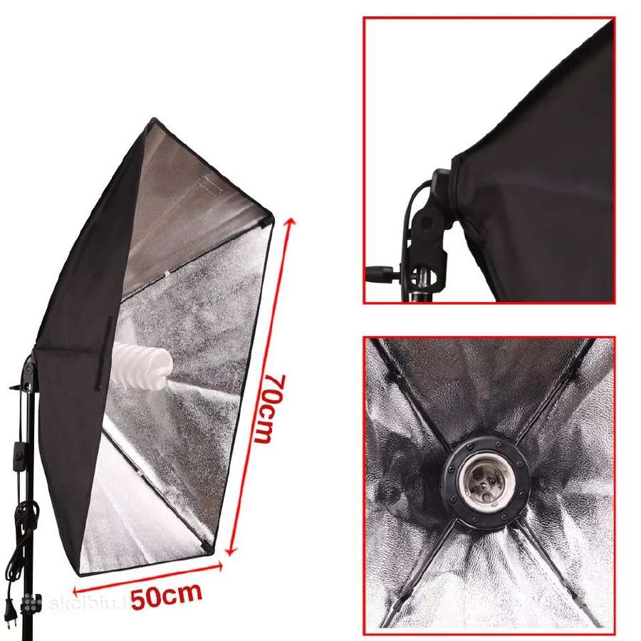 Apšvietimo lempa su softbox + 135w lemputė - nuotraukos Nr. 8