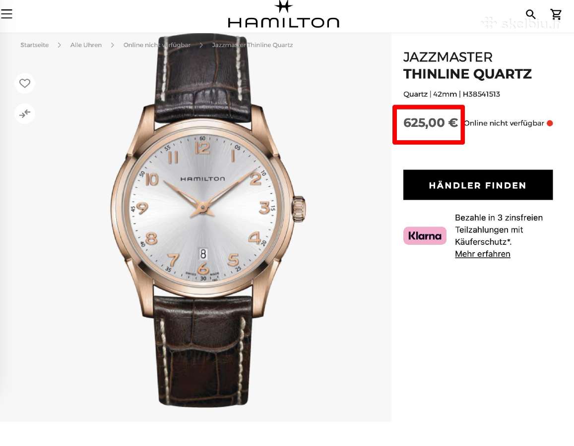 Hamilton Jazzmaster Thinline 42mm Naujas! - nuotraukos Nr. 11