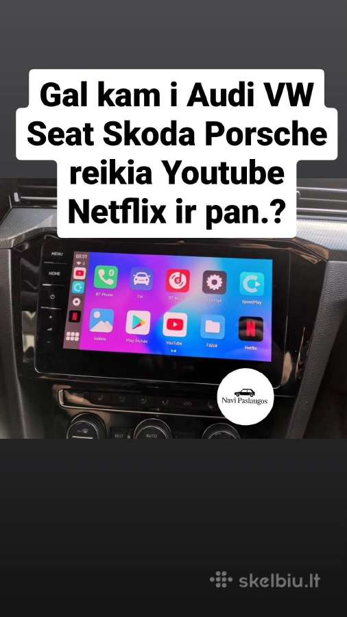 Audi Usa-eu VW Seat Skoda Waze Carplay App Connect - nuotraukos Nr. 20