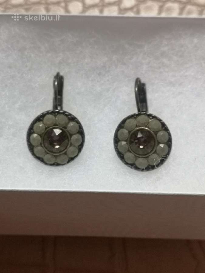Stiklė jewellery rusvi auskarai - nuotraukos Nr. 2