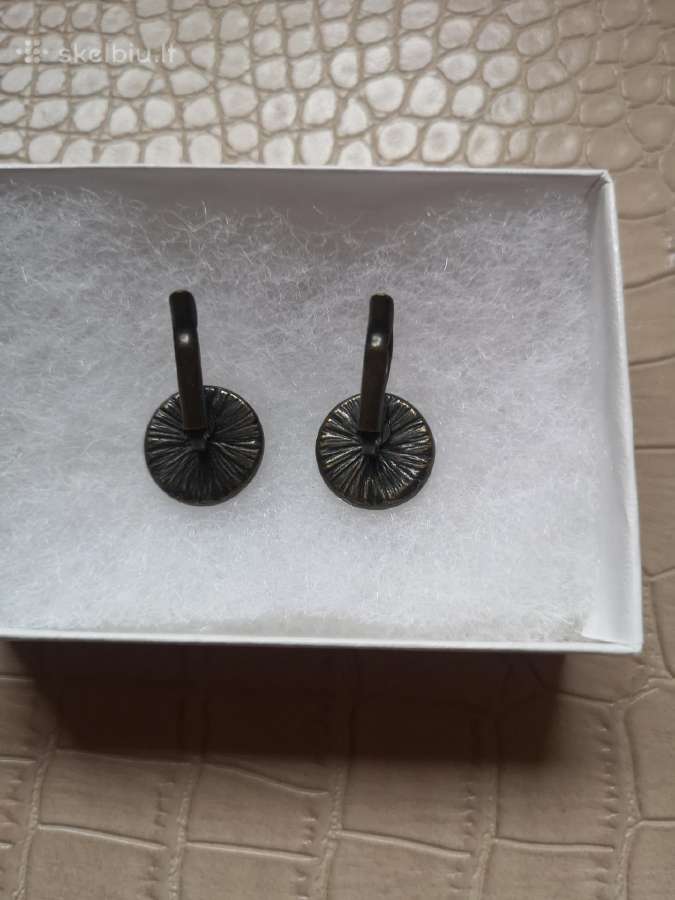 Stiklė jewellery rusvi auskarai - nuotraukos Nr. 4